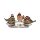 Five Robin Figurine Tealight Holder