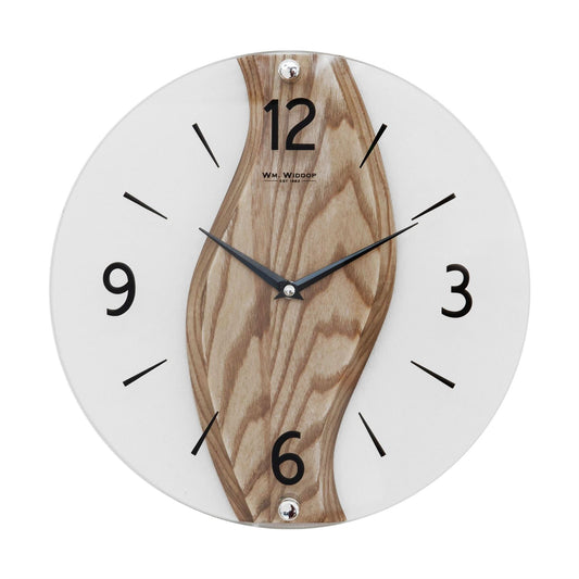 Wm.Widdop Solid Wood Round Wall Clock 30cm