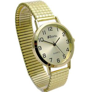 Ravel Ladies Classic Easy Read Expander Bracelet Watch R0201L Available Multiple Colour