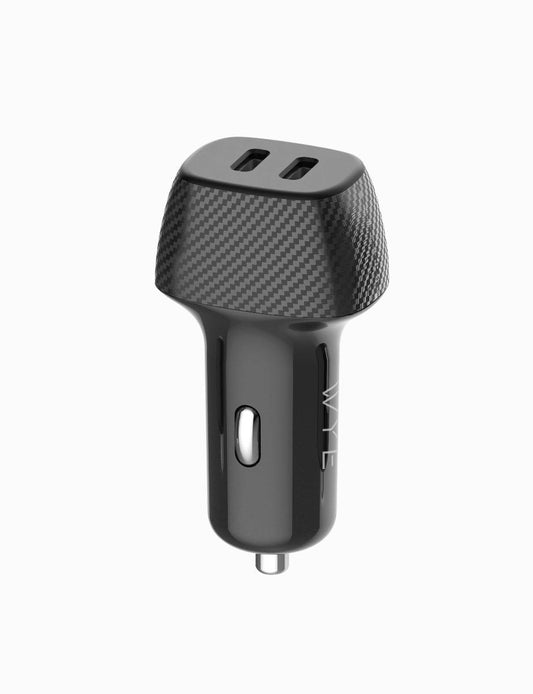 WYE High Power 60W In-Car Charger with Dual USB-C Ports