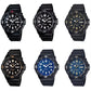 Casio Mens Day Date Rubber Strap Watch - MRW-200H Available Multiple Colour