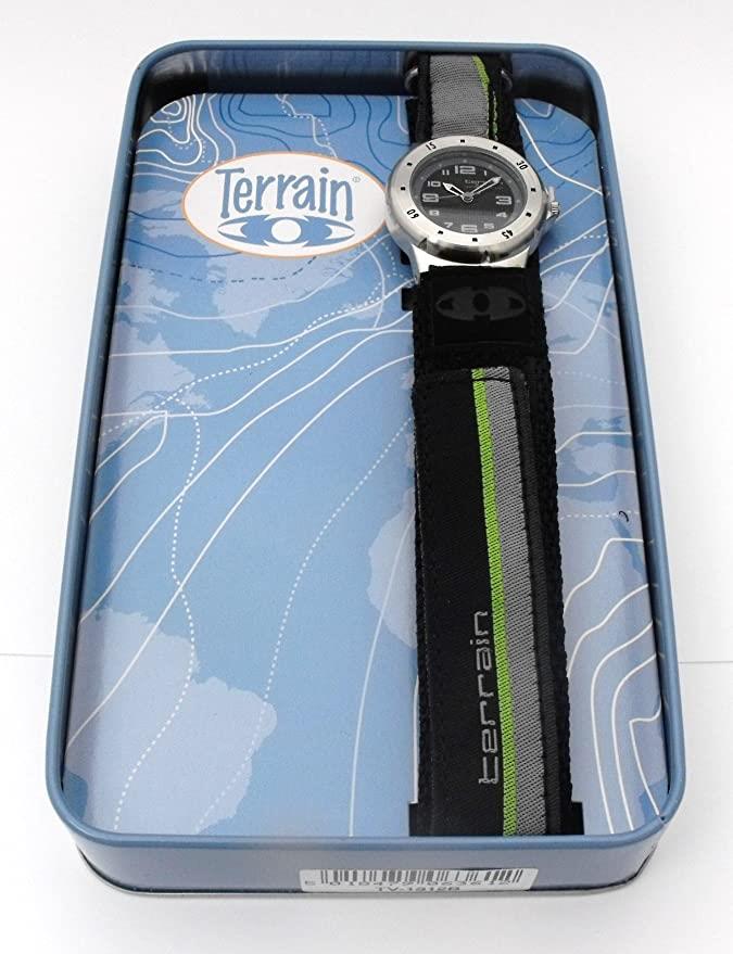 Terrain Children Boys Boardrider Sports Surf Velcro Strap Rotating Bezel Watch TV-1312B - CLEARANCE NEEDS RE-BATTERY