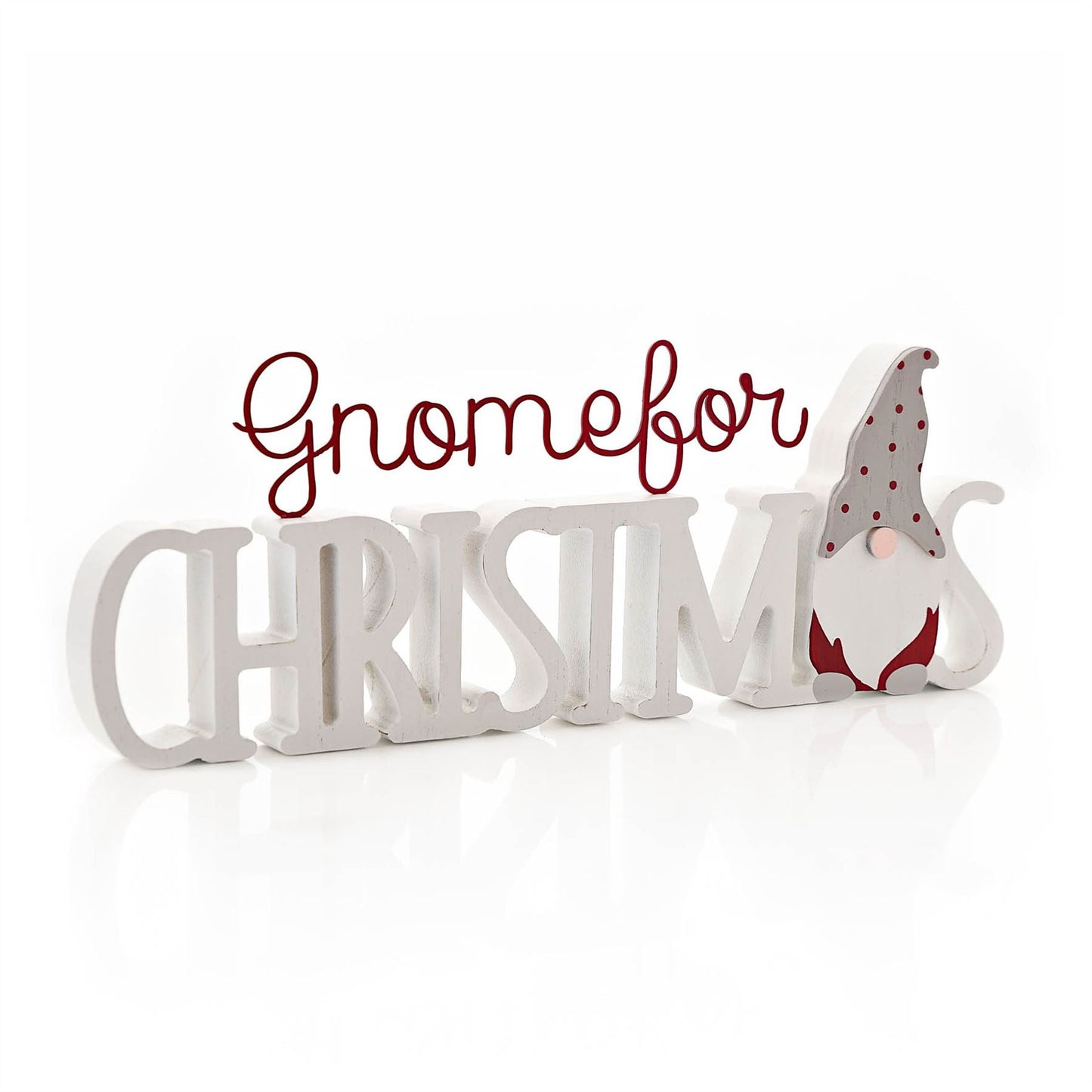 Gnome for Christmas Mantel Plaque