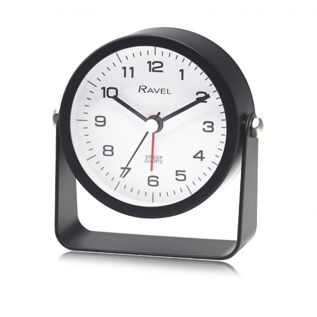 Ravel Bedside Round Metal Alarm Clock with Stand Green RC050 Available Multiple Colour