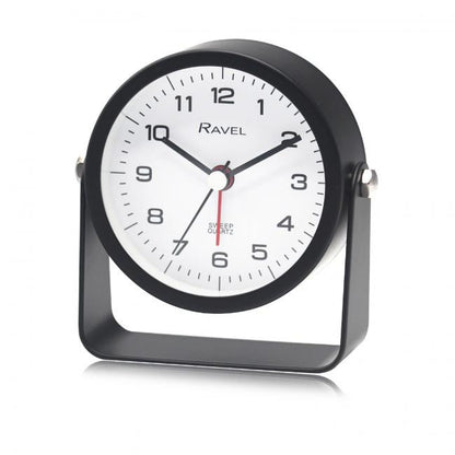 Ravel Bedside Round Metal Alarm Clock with Stand Green RC050 Available Multiple Colour