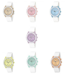 Henley Ladies Pastel Coloured Silicone Sports Watch H06179 Available Multiple Colour