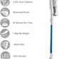 Swan Rapidclean Cordless Ultra Lightweight 3-in-1 Stick Vacuum Cleaner, 0.45L Dust Capacity, 40 Min Run Time, Blue & White