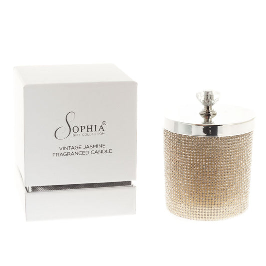Sophia Classic 150g Diamante Candle Vintage Jasmine