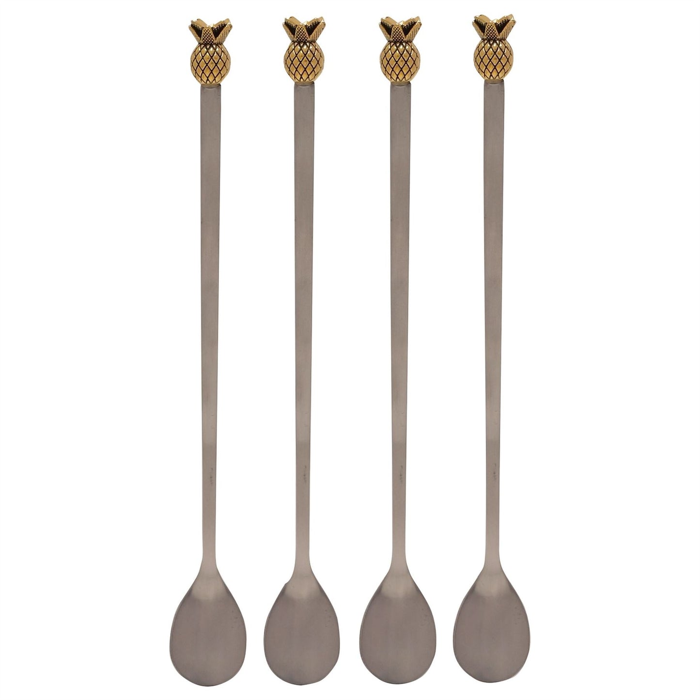 Hestia Set of 4 Long Mixing Spoons Pineapple