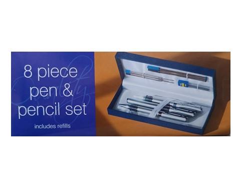 DSL 8pc Pen & Pencil Set Box (Includes Refills)