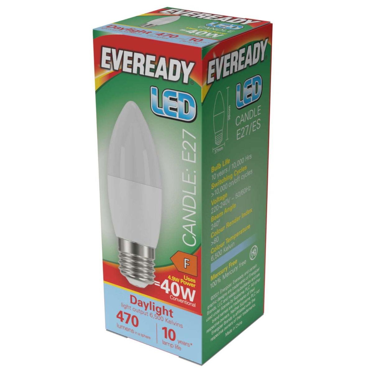 Eveready 40w LED E27 470lm Pack of 5
