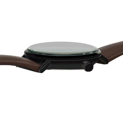 Lorus Mens Black Date Dial Brown Leather Strap Watch RH985MX9 BRAND NEW BUT NEEDS BATTERY