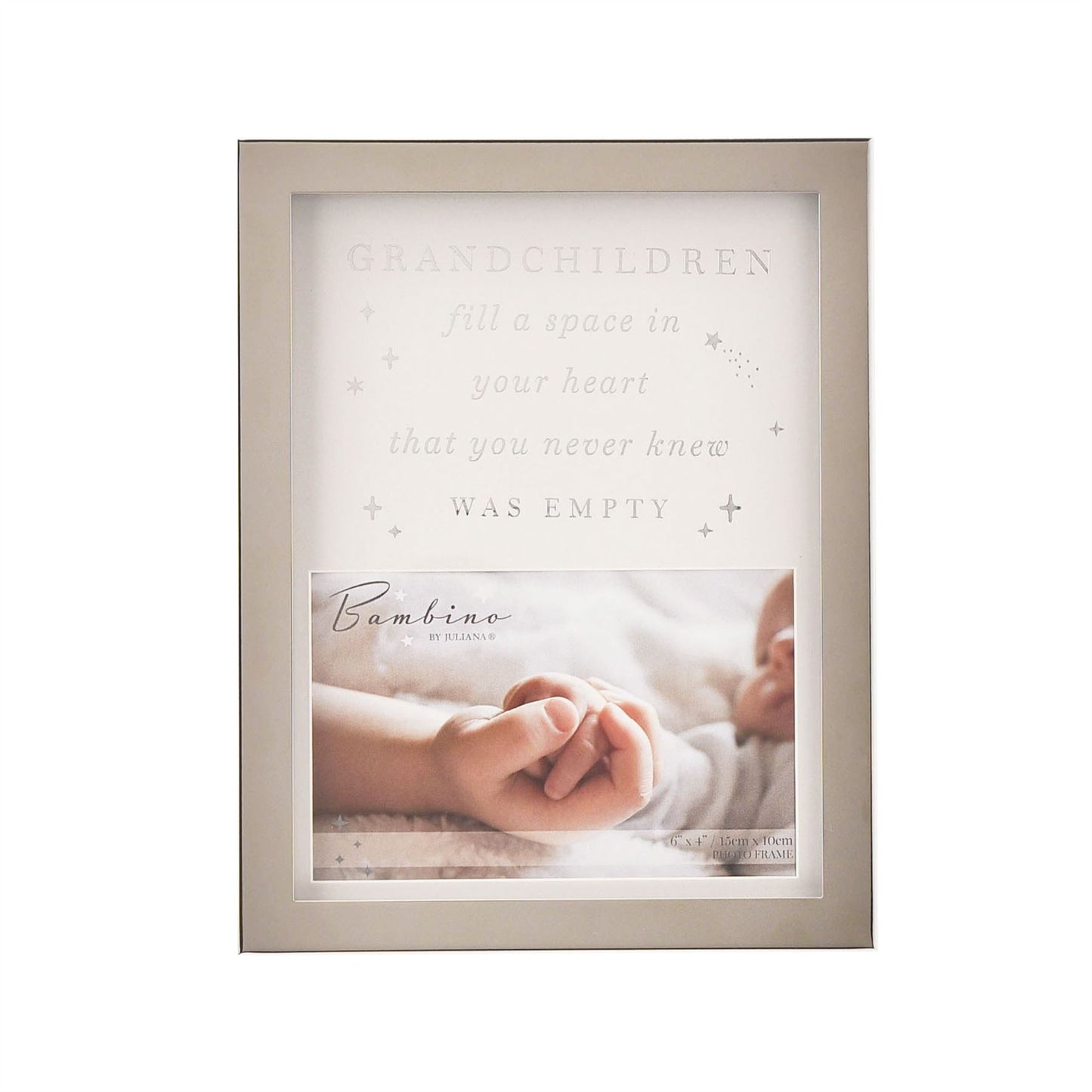 Bambino Metal Plated Grandchildren Photo Frame 6" x 4"