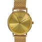 Limit Ladies Fashion Gold Plated Dial with Gold Plated Mesh Bracelet Strap Watch 60113