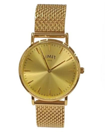 Limit Ladies Fashion Gold Plated Dial with Gold Plated Mesh Bracelet Strap Watch 60113