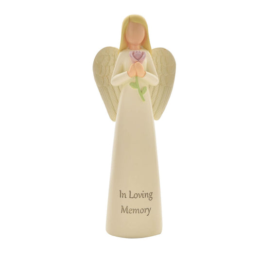 Thoughts Of You Angel Figurine - In Loving Memory