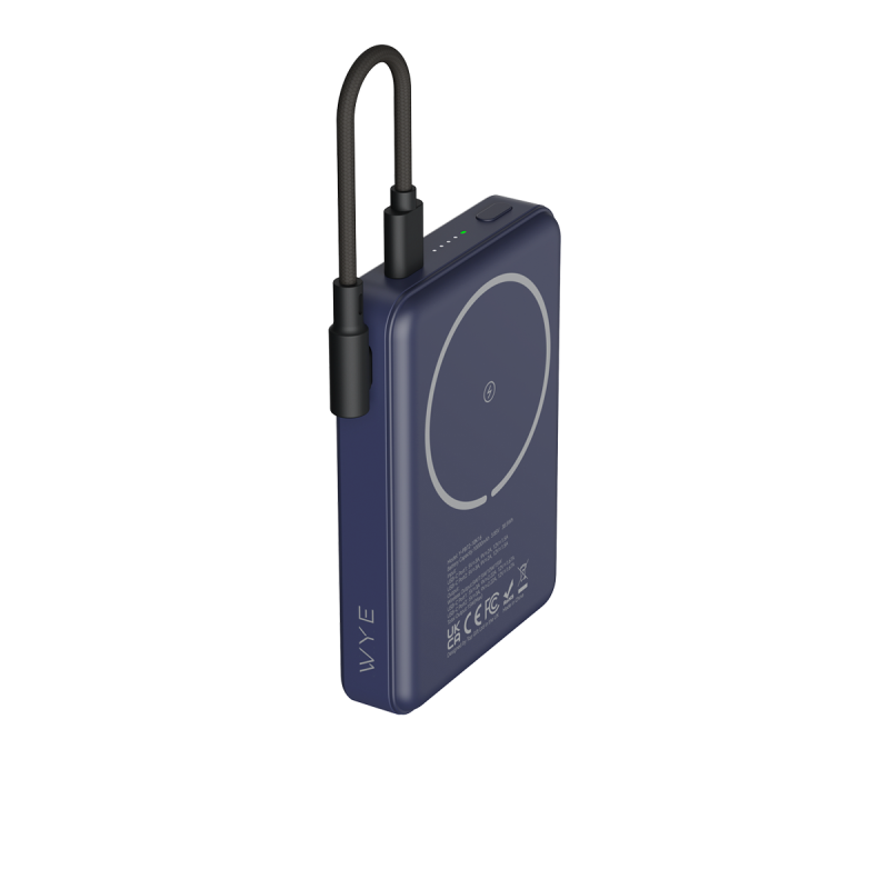 WyeFlux 5K Magnetic Power Bank PB71 With Detachable Cable