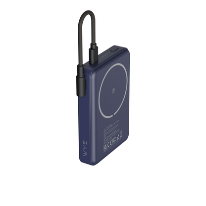 WyeFlux 5K Magnetic Power Bank PB71 With Detachable Cable