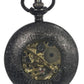 Mens & Ladies Mechanical Hand Winding Half Hunter Steampunk Gun Pocket Watch