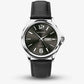 Sekonda Mens Basic Day date Grey Dial Black Leather Strap Watch 1655