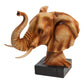 Naturecraft Wood Effect Resin Figurine - Elephant Head