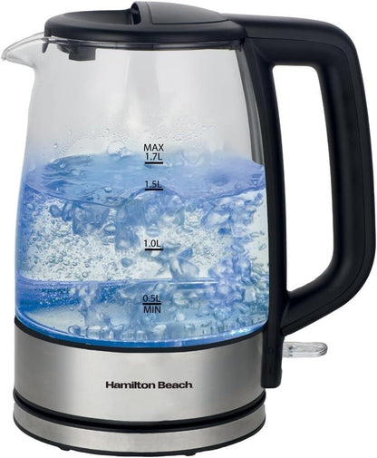 Hamilton Beach 1.7L Illuminating Glass Kettle