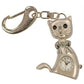 Imperial Key Chain Clock Cat Silver IMP713 - CLEARANCE NEEDS RE-BATTERY