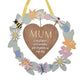 The Cottage Garden Wreath Plaque "Mum"