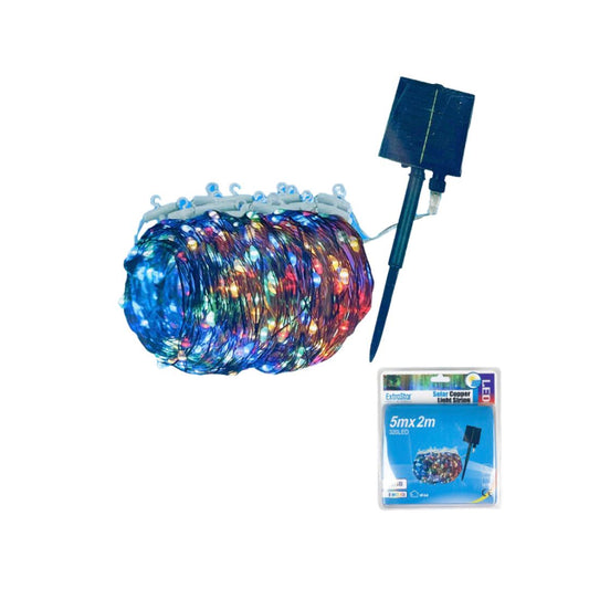 ExtraStar Solar Copper Light String 320LED 5Mx2M IP44, RGB