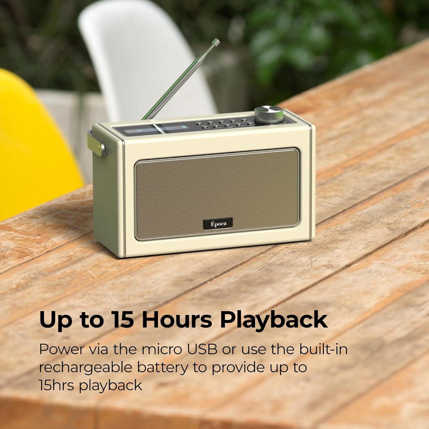 Epoca i-box Retro DAB/FM Radio with Bluetooth - Cream