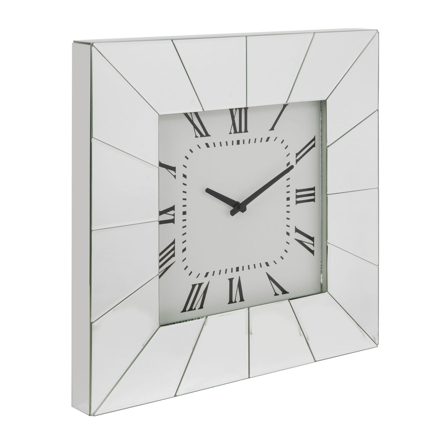 Mirror Glass Wall Clock 50cm