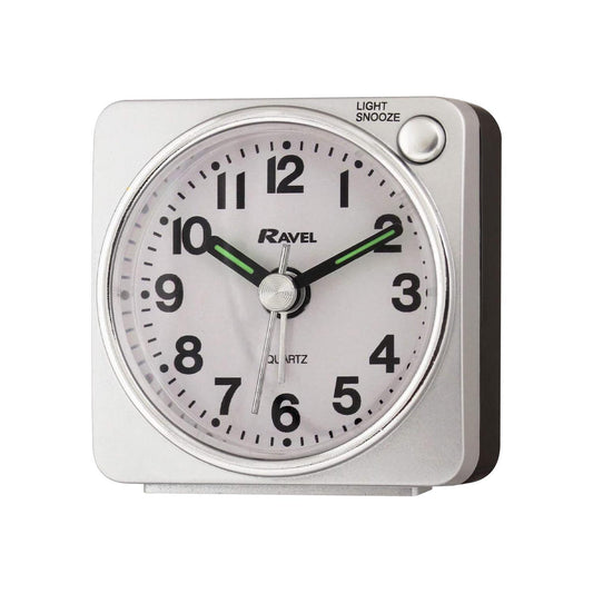 Ravel Quartz Mini Alarm Clock White RC051.4
