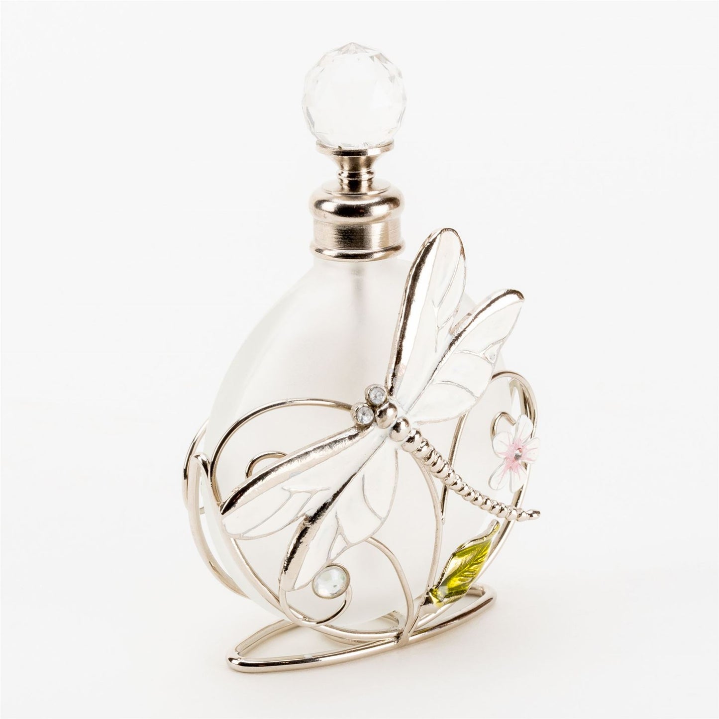 Sophia Classic Glass & Wire Dragonfly Perfume Bottle