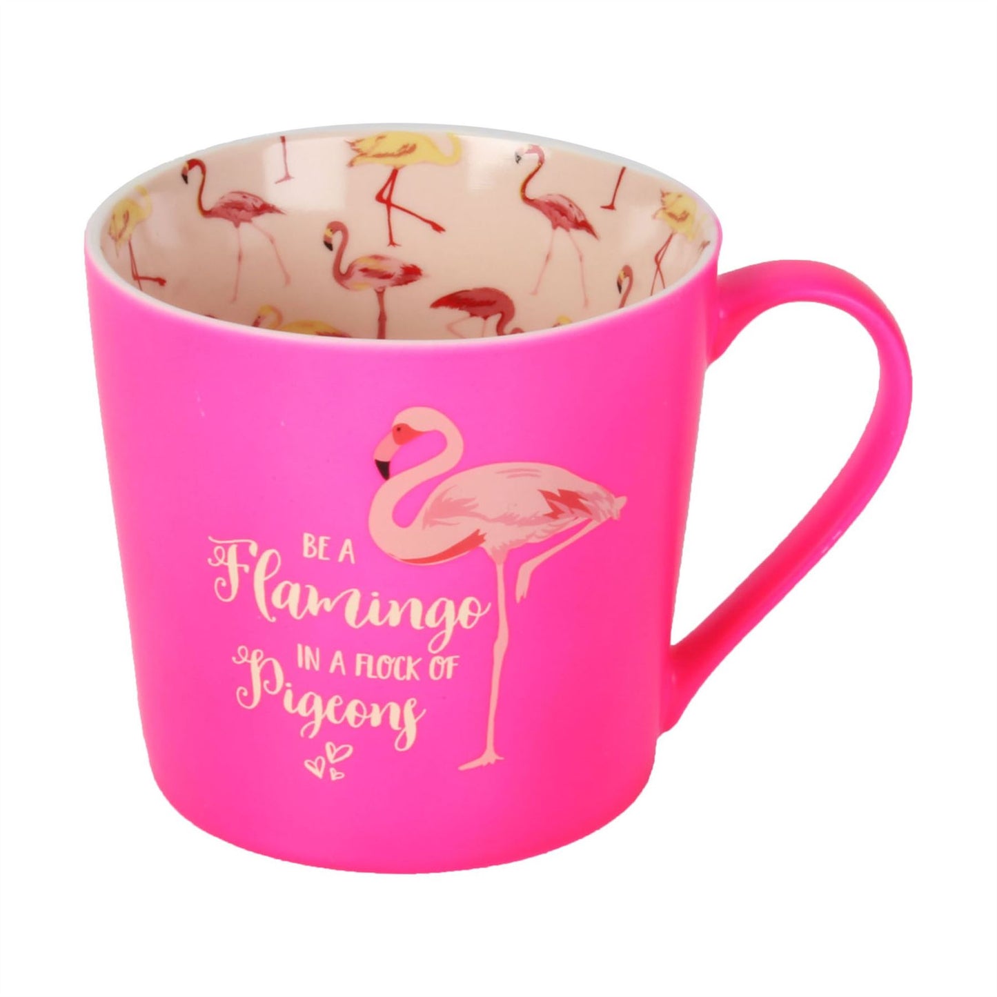 Girl Talk Mug - Be A Flamingo In A Flock Of Pigeons