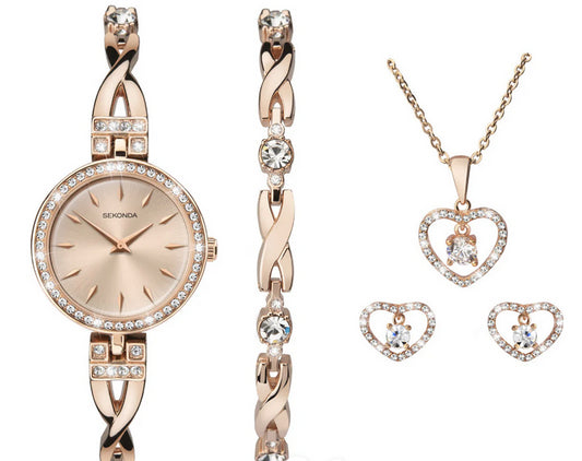 Sekonda Ladies Elegant Watch and Jewelery Gift Set 2747G