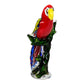 Objets d'art Glass Figurine - Red Parrot