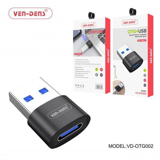 Ven-Dens Stylish OTG USB to Type C Adapter