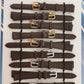 Brown Leather Extra Long Watch Straps Pk10 Available sizes 6mm - 30mm 1002BR