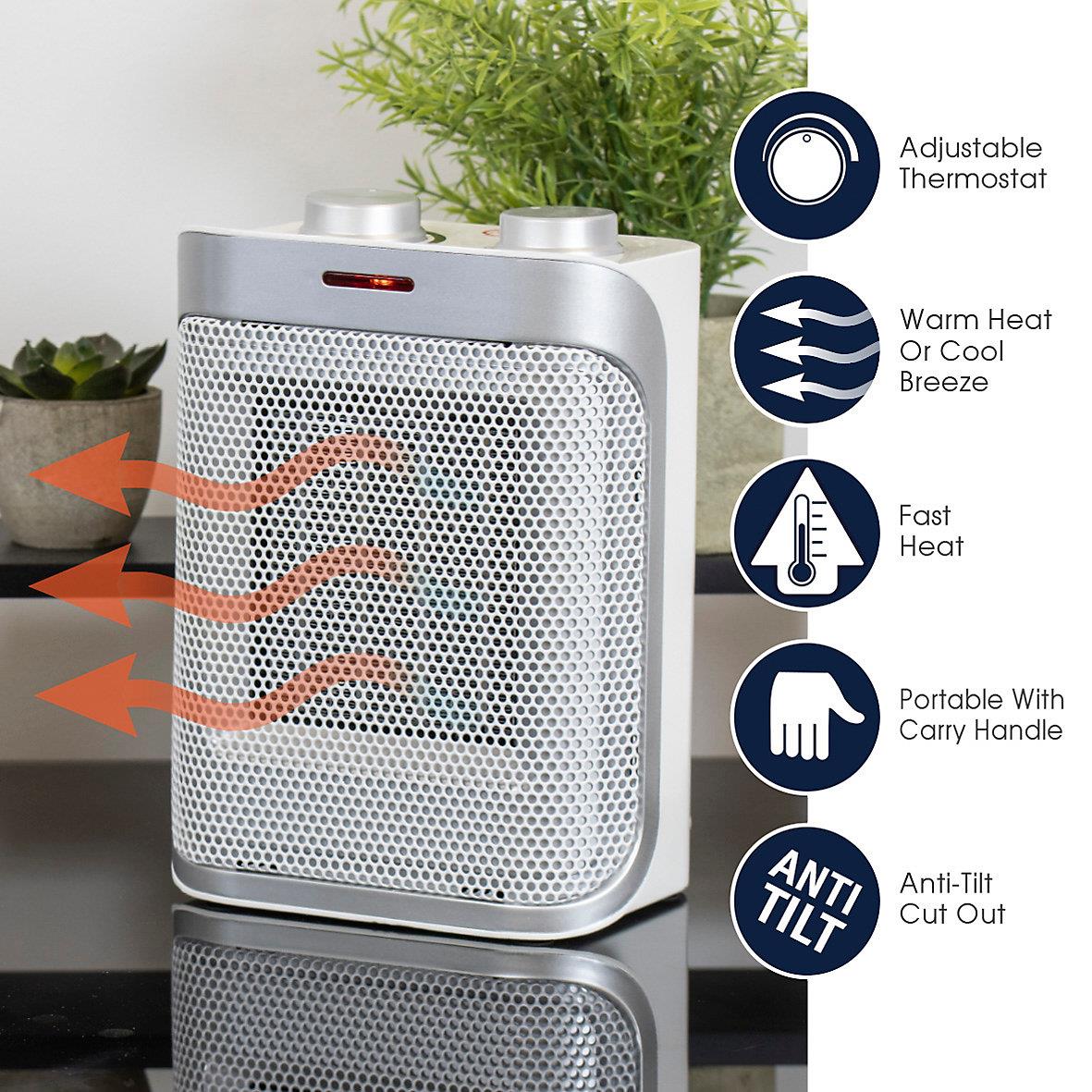 Spear & Jackson Ceramic Portable Heater 1500 Watt