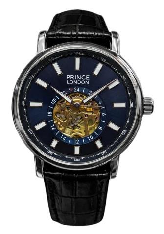 NYL Mens Fashion Automatic Leather Mechanical Round Face Dial Analogue Leather Strap Watch NY London Available Multi Colour