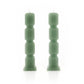 Set of 2 Cube Candles Sage 20cm