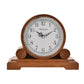 Wm. Widdop Barrel Shape Oak Finish  Arabic Mantel Clock