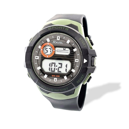 Ravel Mens Boys 3ATM Digital Sports Dial Rubber strap Watch RDG.14.25-41