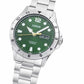 Lorus Mens Automatic Day Date Green Dial Stainless Steel Bracelet Watch RL463BX9
