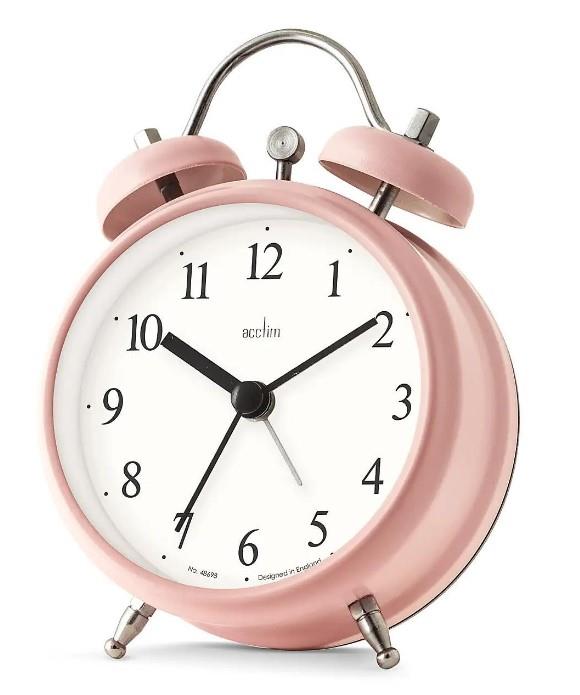 Acctim Haven Pink Grapefruit Alarm Clock 16390