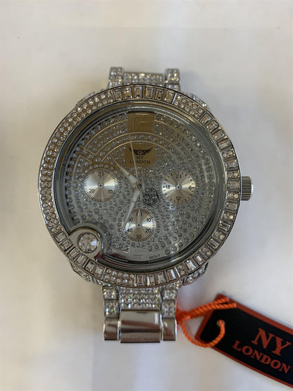 NY LONDON MENS BLING WATCH PI-7498 ASSORTED COLOURS