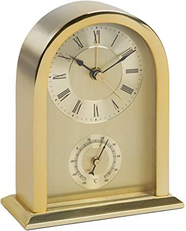 Wm.Widdop Arched Mantel Clock Aluminium Case W284 Available Multiple Colour