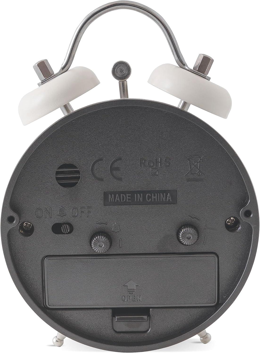 Acctim Shefford 12cm Double Bell Alarm Clock 1638 Available Multi Colour