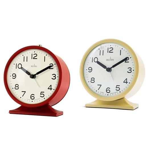 Acctim Penny metal case beep alarm clock Available Multiple Colour