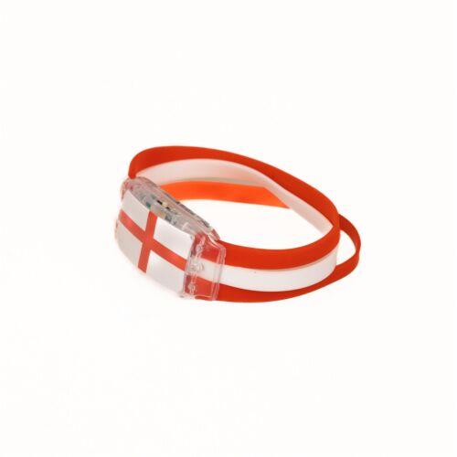 England St George Flag Children Unisex LED Light Up Wristband Like a Watch type